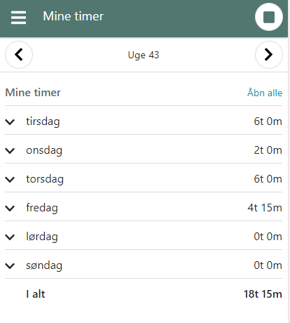 Se din timeseddel via EG Go og ret dine registreringer hvis de ikke er godkendt