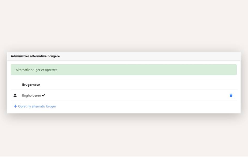 Opret alternativ brugernavn til login i Xena