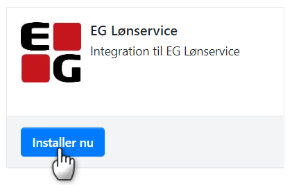 Installation af integration til EG Lønservice